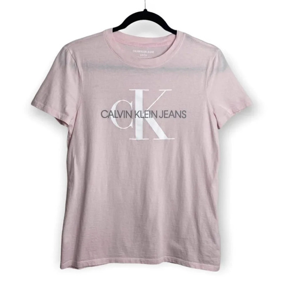 Calvin Klein Jeans Pink Short Sleeve  Tee Shirt - Picture 1 of 6